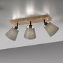 Bodová - LD 11582-79 GREEN MICH LED stropní svítidlo přírodní dřevo 3 ramenné látkové stínidlo nastavitelné a otočné - LEUCHTEN DIREKT / JUST LIGHT - foto 8