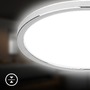 Kruhová - BRI 3873018 Pulap stropní svítidlo pr.42 cm - 22W, 3000lm, LED, přímé a nepřímé osvětlení, IP54, neutrální bílá, chrom - BRILONER - foto 8