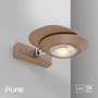 Nepřímé osvětlení - PN 9052-97 LED nástěnné svítidlo PURE Oculis, bronzová, stmívatelné, otočné a nastavitelné, 2700K - PAUL NEUHAUS - foto 8