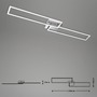 Hranatá - BRILO 3145-018 LED CCT rám 110 cm 2x40W 2200lm chrom - BRILO - foto 8