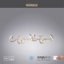 Podélná - LD 19033-60 CURLS LED závěsné svítidlo, matná mosaz, moderní design SimplyDim 3000K - LEUCHTEN DIREKT / JUST LIGHT - foto 8