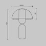 Stolní lampy dekorační - M MOD177TL-01B Stolní lampa Memory E14 40W černá kov/keramika - MAYTONI - foto 8