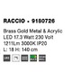 Stojací lampy - NV 9180726 Stojací lampa RACCIO zlatý kov a akryl LED 17.3W 230V 3000K IP20 - NOVA LUCE - foto 8