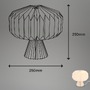 Stolní lampy dekorační - BRILO 7493016 Papír stolní lampa 25 cm 1x E14 max. 6 W bílé - BRILONER - foto 8