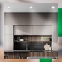Kruhová - BRILO 7989034 3ks sada LED vestavné bodové svítidlo EEK A  2W, 230V, nastavitelné, ultraploché, 90mm, matný chrom - BRILO - foto 8