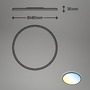 Kruhová - BRILO 3728-015 Ultraploché CCT svítidlo LED panel, pr.48 cm, LED, 31 W, 3500 lm, černá - BRILO - foto 8