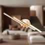 Podélná - BRILO 3952034 Tinka stropní svítidlo 78x16 cm - 21W, 2400lm, LED, teplá bílá, kávová - BRILO - foto 8