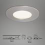Kruhová - BRI 7282032 3ks sada LED vestavné svítidlo, pr. 8,5 cm, 4,8 W, matný nikl (starý kód: BRI 7282-032) - BRILONER - foto 8