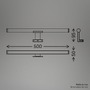 Přisazená - BRILO 2363018 Basu svítidlo k zrcadlu - 7,5W, 1000lm, 2 v 1 způsoby montáže, 50 cm, neutrální bílá, chrom - BRILO - foto 8