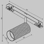 Lištové Magnetic Maytoni Exility - M TR097-2-12W2.7K-M-BB Svítidlo pro kolejnicový systém Artisan 2700K 12W teplá bílá černý hliník Exility - MAYTONI - foto 8