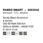 Kruhová - NV 9853042 Stropní svítidlo RANDO SMART černý hliník a akryl LED 50W 230V 3000K - 4000K IP20 Tuya stmívatelné - NOVA LUCE - foto 8