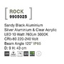 Sloupková - NV 9905025 Venkovní sloupkové svítidlo ROCK černý hliník stříbrný hliník a čirý akryl LED 8W 3000K 220-240V 120st. IP65 - NOVA LUCE - foto 8