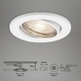 Kruhová - BRI 7147036 3ks LED vestavné svítidlo, pr. 8,6 cm, 5 W, bílé (starý kód: BRI 7147-036) - BRILONER - foto 8