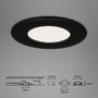 Kruhová - BRI 7113435 3ks sada LED vestavné svítidlo, pr. 8,5 cm, 5 W, 450 lm, černá (starý kód: BRI 7113-435) - BRILONER - foto 8
