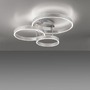 Kruhová - LD 15157-55 LILLUTI LED stropní svítidlo 3 ramenné stříbrná přímé/nepřímé osvětlení stmívatelné dálkový ovladač 3000K - LEUCHTEN DIREKT / JUST LIGHT - foto 8
