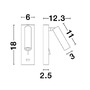 Bodová - NV 9170102 Bodové svítidlo FUSE černý hliník nastavitelné vypínač na těle - USB nabíjení LED Samsung 3W 3000K IP20 - NOVA LUCE - foto 8