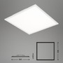 Hranatá - BRILO 7192016 Svítidlo LED panel, 59,5 cm, 4100 lm, 38 W, bílé (starý kód: BRILO 7192-016) - BRILO - foto 8
