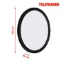 Nástěnná - TF 313405TF TELEFUNKEN LED venkovní nástěnné svítidlo pr. 28 cm 15W 2000lm černá - BRILONER - foto 8