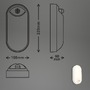 Nástěnná - BRILO 3830016 Ruch LED venkovní nástěnné svítidlo, pohybové čidlo, IP65, bílé - BRILO - foto 8