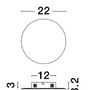 Nepřímé osvětlení - NV 9248155 Nástěnné svítidlo CYRCLE bílý hliník a akryl LED 12W 230V 3000K IP20 - NOVA LUCE - foto 8
