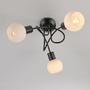 Bodová - LD 12153-18 LOKI LED stropní svítidlo černé 3 ramenné opálové sklo do obývacího pokoje 3000K - JUST LIGHT - foto 8
