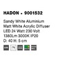 Kruhová - NV 9001532 Stropní svítidlo HADON bílý hliník matný bílý akrylový difuzor LED 24W 230V 3000K IP20 - NOVA LUCE - foto 8