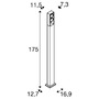Sloupková - LA 1005440 ESKINA FRAME 175 Pole double stojací svítidlo antracit 27 W 3000/4000 K 95° - BIG WHITE (SLV) - foto 8