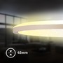 Kruhová - BRILO 7655011 Slim svítidlo LED panel pr.37,5 cm - 22W, 3000lm, dálkový ovladač, stmívatelné, béžová - BRILO - foto 8