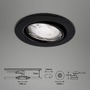 Kruhová - BRI 7147-035 3ks LED vestavné svítidlo, pr. 8,6 cm, 5 W, černá - BRILONER - foto 8