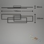 Hranatá - BRILO 3676-014 CCT LED stropní svítidlo, 116,5 cm 18 W, 2200 lm, černá - BRILO - foto 8