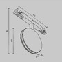 Lištové Magnetic Maytoni Exility - M TR090-4-6W-DS-B Svítidlo pro kolejnicový systém Outline 6W nastavitelná bílá 31lm černý hliník stmívatelné Exility - MAYTONI - foto 8