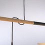 Podélná - LD 14182-16 GREEN SOFI LED závěsné svítidlo černé s imitací dřeva 2 ramenné nadčasový design - LEUCHTEN DIREKT / JUST LIGHT - foto 8