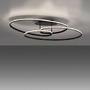 Kruhová - LD 15321-18 LUMACA LED stropní svítidlo černé světelné kruhy do jídelny nebo obývacího pokoje 3000K - JUST LIGHT - foto 8