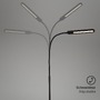 Stojací lampy - BRILO 1389-015 LED CCT stojací svítidlo s dotykovým vypínačem 183 cm 8W 600lm černá - BRILO - foto 8
