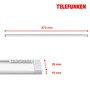 Přisazená - TF 201604TF TELEFUNKEN LED skříňkové svítidlo 87,3 cm 10W 1100lm stříbrná - BRILONER - foto 8