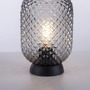 Stolní lampy dekorační - LD 14906-18 REISHI LED stolní lampa černá kouřové sklo šňůrový vypínač kruhové - LEUCHTEN DIREKT / JUST LIGHT - foto 8