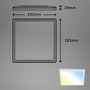Hranatá - BRILO 7081-016 Slim CCT svítidlo LED panel, 29,3 cm, 18 W, bílé - BRILO - foto 8