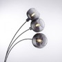 Stojací lampy - LD 15422-18 ZEA LED stojací svítidlo 3 ramenné černá kouřové sklo moderní nastavitelné - LEUCHTEN DIREKT / JUST LIGHT - foto 8
