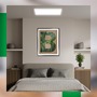 Hranatá - BRILO 7550016 Tava A LED stropní svítidlo, energetická třída A, přímé a nepřímé osvětlení, 50.000h životnost, 58cm, bílé - BRILO - foto 8