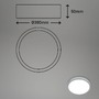 Kruhová - BRILO 3709-014 RGBW LED přisazené svítidlo pr. 38 cm, 22 W, 2900 lm, stříbrná - BRILO - foto 8