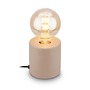 Stolní lampy dekorační - BRILO 7658011 Tubo stolní lampička - s vypínačem, E27 patice, max. 10W, béžová - BRILO - foto 8