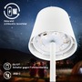 Stolní lampy dekorační - BRILO 7517016 Cilano RGBW stolní bezdrátová lampa IP44, stmívatelná, vč. nabíjecí základny, bílá - BRILO - foto 8