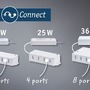 Clever Connect - P 99947 Nábytkové svítidlo Clever Connect trafo max. 25W 12V DC včetně 4-násobného rozbočovače bílá - PAULMANN - foto 8