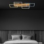 Hranatá - BRILO 3810014 Cornice LED stropní svítidlo, stmívatelné, 4 rámy, 5200lm, 47W, CCT, dálkový ovladač, černá - BRILO - foto 8