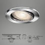 Kruhová - BRI 7147-038 3ks LED vestavné svítidlo, pr. 8,6 cm, 5 W, chrom - BRILONER - foto 8