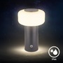 Stolní lampy dekorační - BRILO 7580015 Juna stolní lampa - 1,8W, 210lm, nabíjecí, LED, stmívatelné, dotykový vypínač, teplá bílá, antracit - BRILO - foto 8
