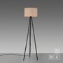 Stojací lampy - LD 14894-39 stojací svítidlo béžové pískové stínidlo s vypínačem do obývacího pokoje - JUST LIGHT - foto 8