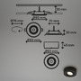 Bodová - BRI 7991015 LED vestavné / přisazené bodové svítidlo – pr.90mm, 5W, 230V, teplá bílá, nastavitelné, černé - BRILONER - foto 8