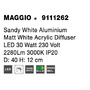 Kruhová - NV 9111262 Stropní svítidlo MAGGIO bílý hliník matný bílý akrylový difuzor LED 30W 230V 3000K IP20 - NOVA LUCE - foto 8