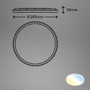 Kruhová - BRILO 7079-016 AKCE - Slim CCT svítidlo LED panel, pr. 29,3 cm, 18 W, bílé - BRILO - foto 8